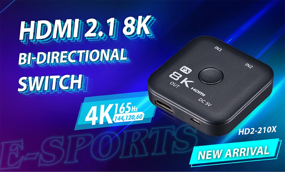 New Arrival HDMI 2.1 8K BiDirectional Switch TRANS ELECTRIC CO