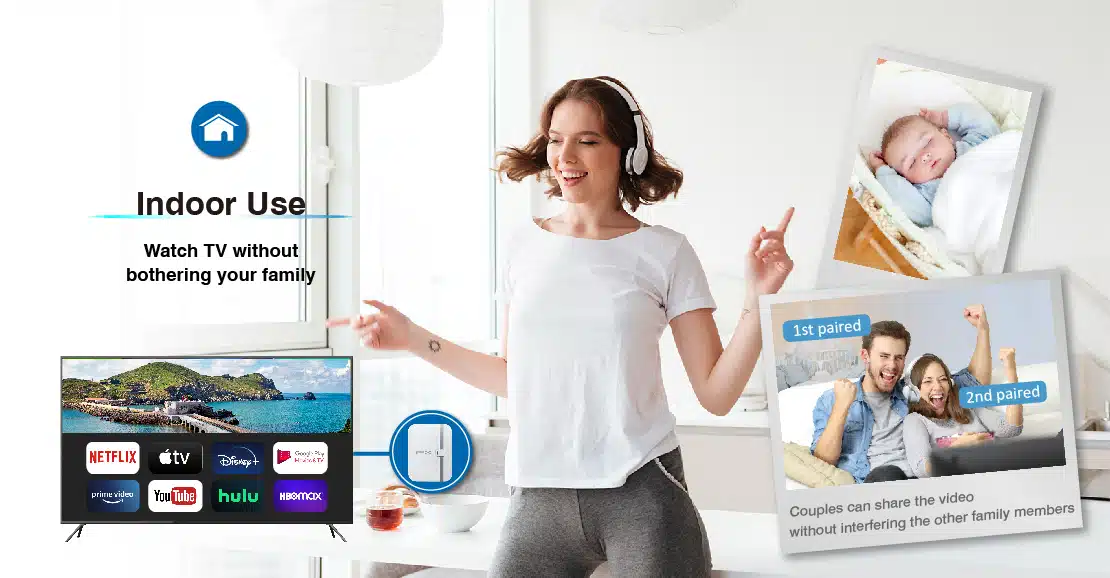 bluetooth transmitter and receiver can use for indoor