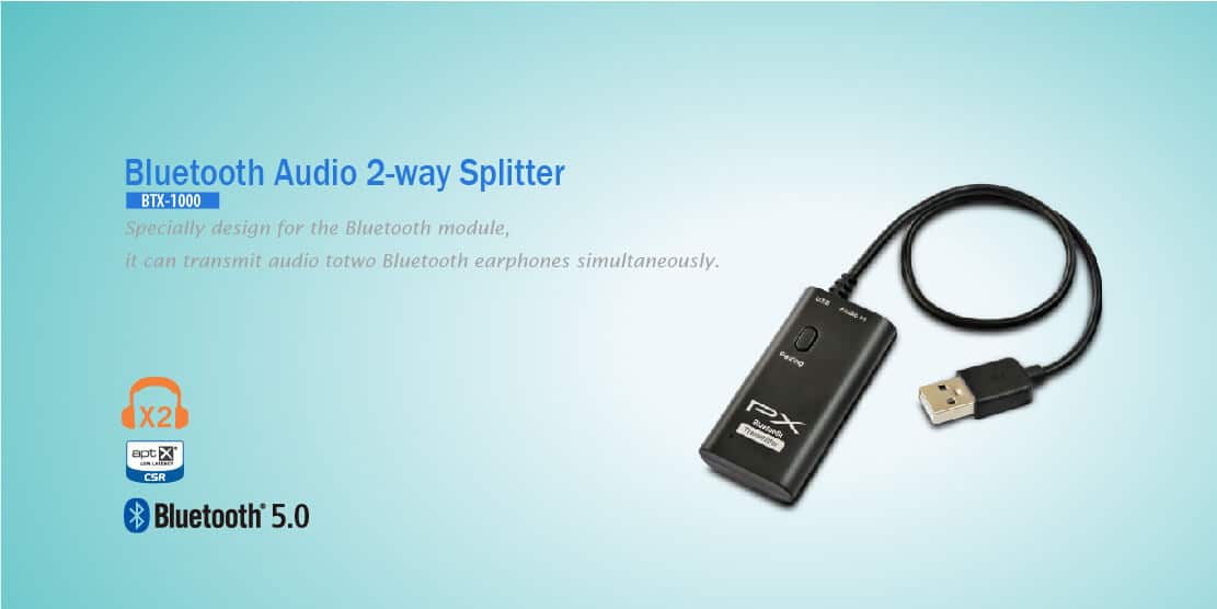 Bluetooth® audio transmitter for TV sets