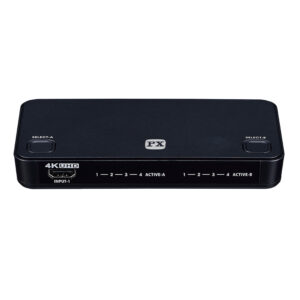 HDMI 2.0 4K60Hz HDMI matrix 4 inputs 2 outputs 18G UltraHD with ARC & HDR supported - IR remote control