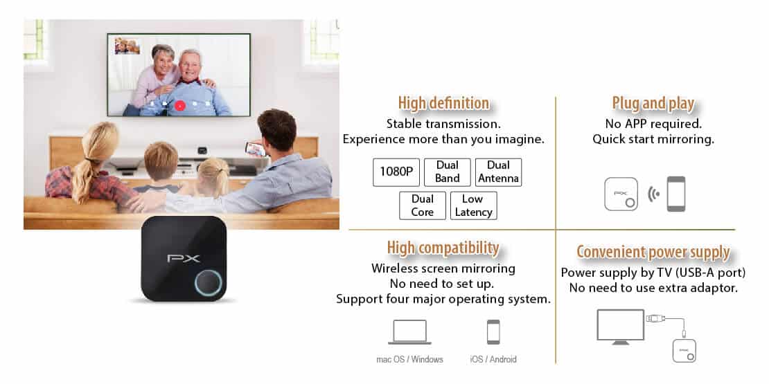 1080p Wireless display adaptor