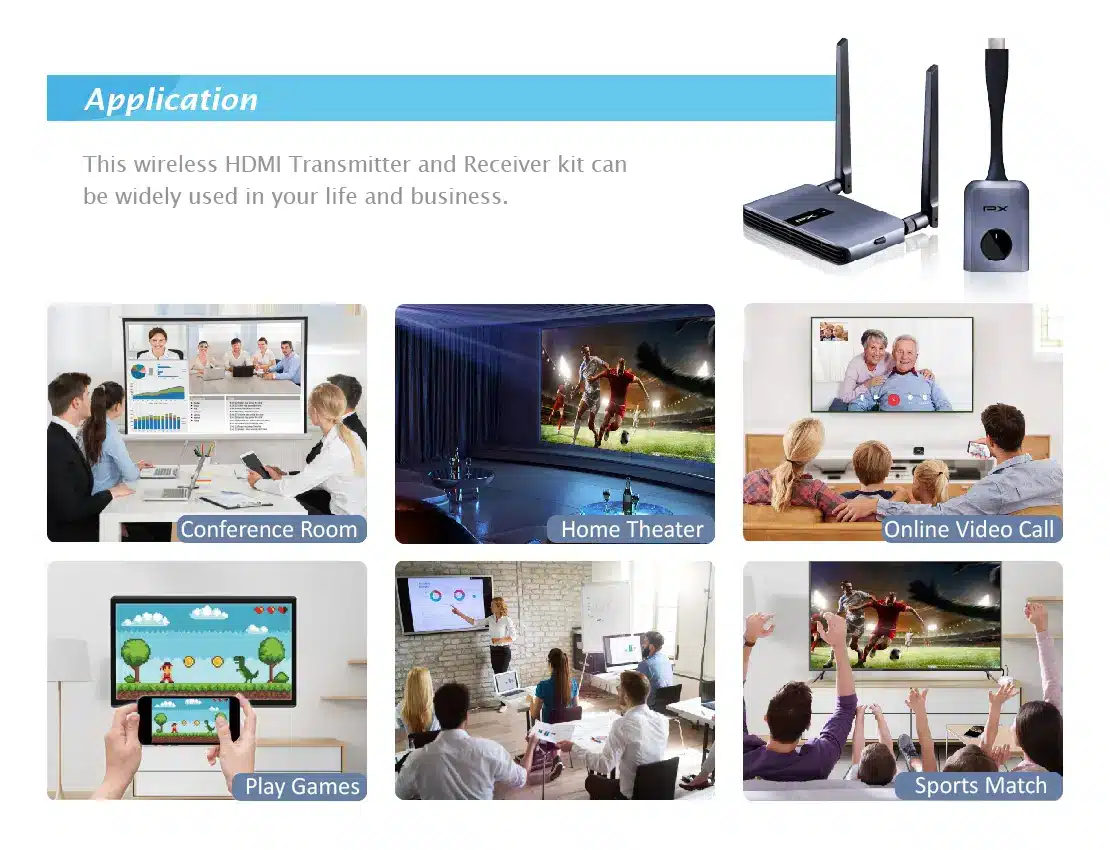 Wireless 1080p HDMI transmitter and receiver - 100 ft.